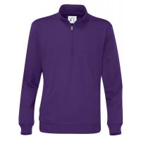 141012 885 cvc half zip unisex F Purple