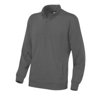 141012 980 cvc half zip unisex Charcoal