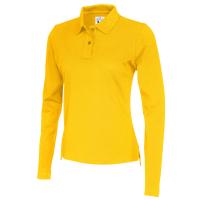 141017 255 polo LS pique lady yellow Copy