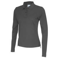 141017 980 polo LS pique lady charcoal2