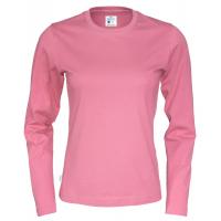 141019 425 R neck LS Tee lady F pink