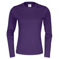 141019 885 R neck LS Tee lady F purple