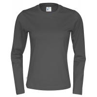 141019 980 R neck LS Tee lady F charcoal