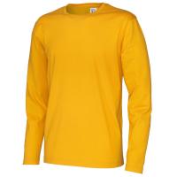 141020 255 R neck LS tee men yellow