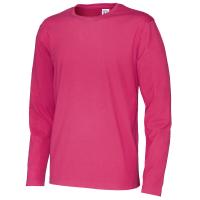 141020 435 R neck LS tee men DarkCerise