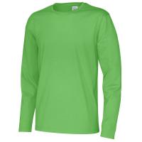 141020 645 R neck LS tee men green