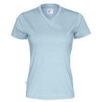 141021 725 v neck ss Tee lady F skyblue