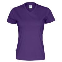 141021 885 v neck ss Tee lady F purple