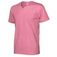 141022 425 v neck ss Tee men pink