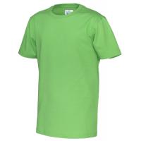 141023 645 r neck Tee kid green