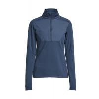465018115 964 TXliteWindblockHalfZipWomen Front MidnightNavy