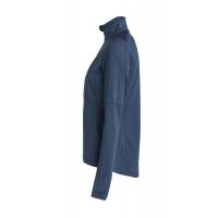 465018115 964 TXliteWindblockHalfZipWomen Left MidnightNavy