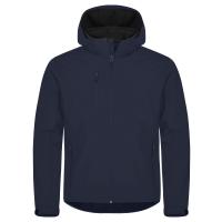 Clique ClassicSoftshellHoody DarkNavy Roach