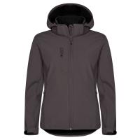 Clique ClassicSoftshellHoodyLady DarkGrey Roach