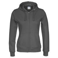 Cottover full zip hood lady F charcoal