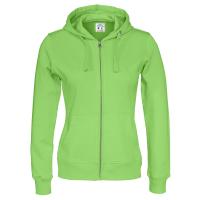 Cottover full zip hood lady F green