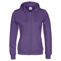 Cottover full zip hood lady F purple