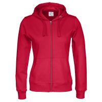 Cottover full zip hood lady F red