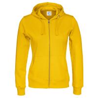 Cottover full zip hood lady F yellow