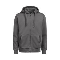 UM FullzipHoodieRegularFit front charcoal