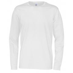 141020 100 R neck LS tee men F white