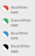 158026 colour chart