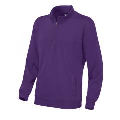 141012 885 cvc half zip unisex Purple