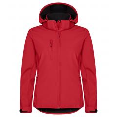 Clique ClassicSoftshellHoodyLady Red Roach