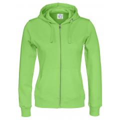 Cottover full zip hood lady F green