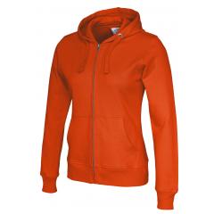 Cottover full zip hood lady orange