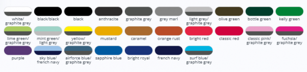 BG 125 color chart